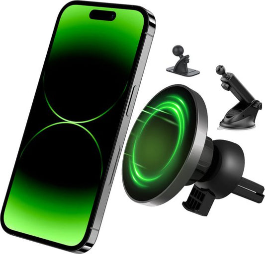 iSetchi Telefonhalterung - Auto - Starker Saugnapf - 3-in-1 - Armaturenbrett