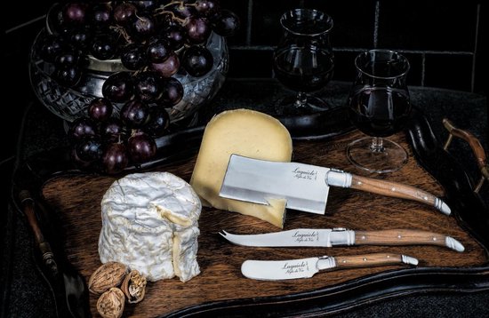 Laguiole Style de Vie Käsemesser-Set Luxury Line - 3-teilig - Olivenholz