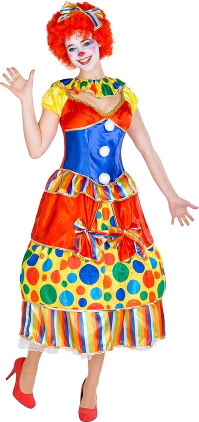 dressforfun – Clown-Kostüm für Damen „Fridoline“ XL – Verkleidungskleidung, Kostüm, Halloween, Verkleiden, Partykleidung, Karnevalskleidung, Karneval, Festkleidung, Partykleidung – 300780