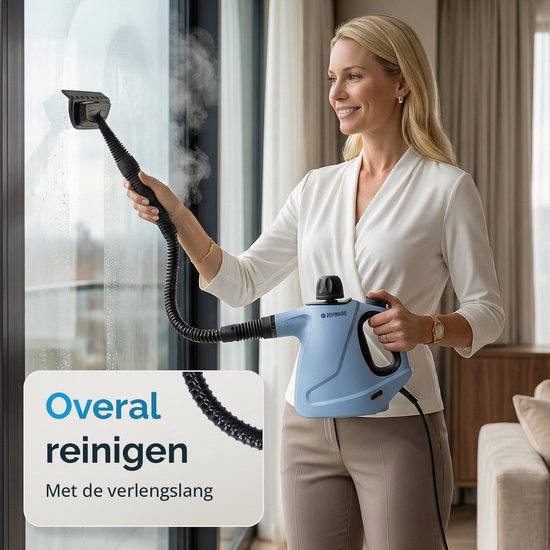 Joyware® 18-in-1-Dampfreiniger S2 – Handdampfreiniger mit Steam Lock – Teppich- und Fleckenreiniger für Sofa, Badezimmer und Polster – Dampfreiniger – 1050 W – 450 ml