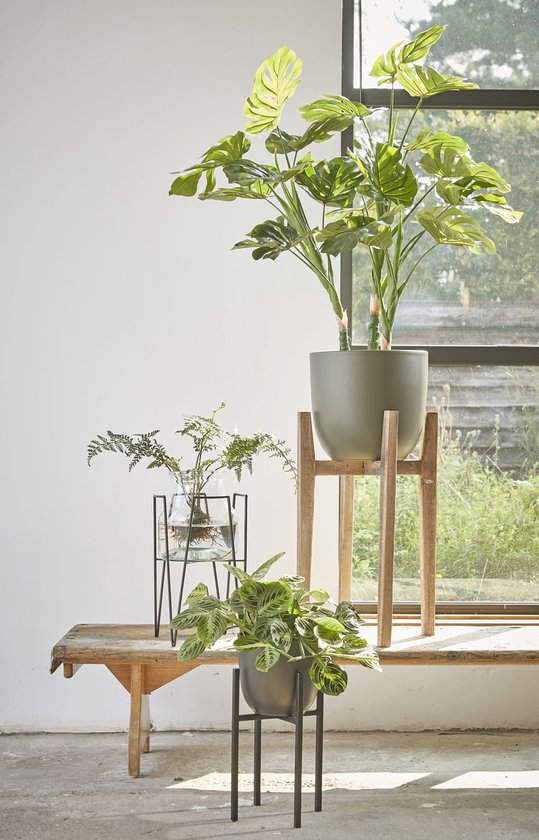 Mica Decorations Monstera Künstliche Pflanze - H100 x Ø75 cm - Grün