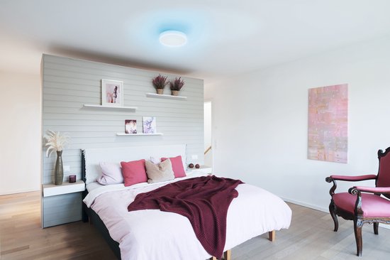 LEDVANCE Leuchte: für Decke, DEKORATIVES PLAFOND HINTERGRUNDLICHT MIT WIFI TECHNOLOGIE / 28 W, 22-...24- V, Abstrahlwinkel: 11-, RGBTW, 3-65- K, Gehäusematerial: Stahl, IP2-