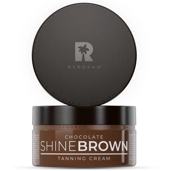 BYROKKO – Shine Brown – Chocolate – Bräunungscreme – 200 ml (neue Verpackung) – Solarium