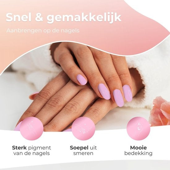 Moods Gellac 6-teiliges Set - Gel-Nagellack - 8ML - Miami Vibes Edition - Gellac - Nägel - Gel Polish Starter Pack - Pastellfarben
