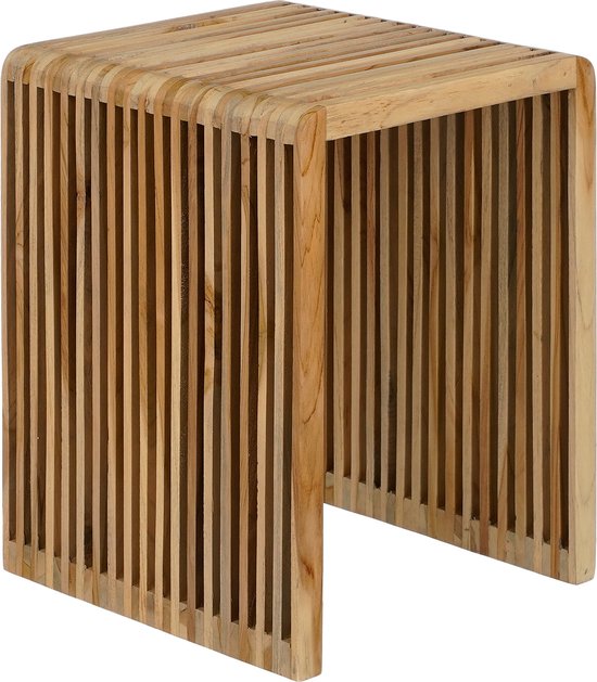 Mica Decorations Yonker Beistelltisch - 3er-Set - L44 x B34 x H50 cm - Recyceltes Holz - Braun