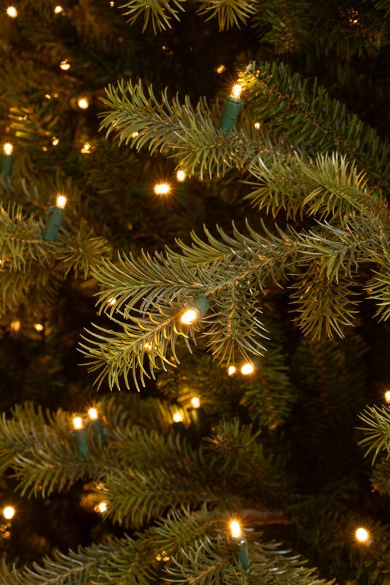 Black Box Trees Clive Künstlicher Weihnachtsbaum mit LED-Lichtern - H215 x Ø142 cm - Grün