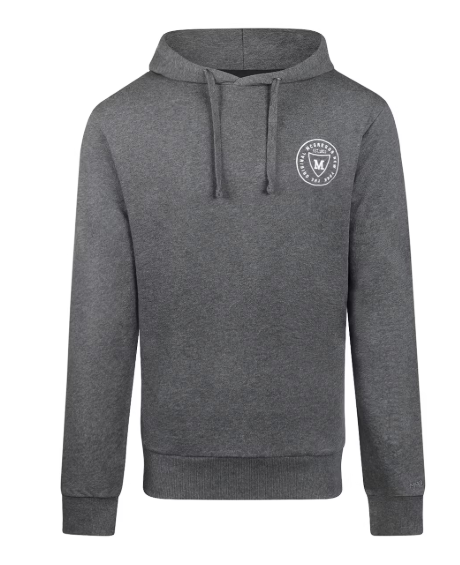 McGregor Men's Graphic Hoodie Dunkelgrau Melange - Größe L, 100% Baumwolle