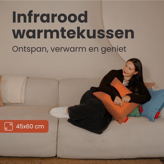 Auronic Infrarot-Wärmekissen Classic 45x60 cm - Sunset Orange