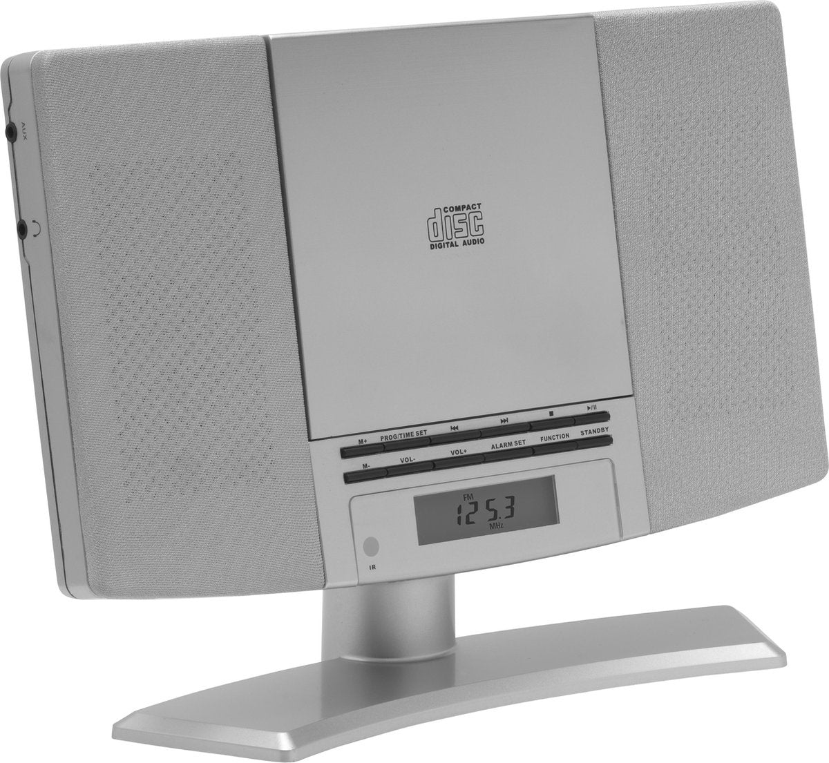 Denver Radio CD-Player - Wandmontage - FM-Radio - Radiowecker - 20 voreingestellte Sender - AUX - MC5220S