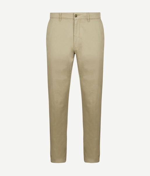 LeitFeuer Herren Chino Hose - Langes Bein - Beige - Tailliertes Bein - Größe 52