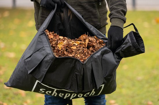 Scheppach 3-in-1-Benzin-Laubbläser LBH3500P – 25,4 cm³ – 900 W – 1,2 PS – Laubsauger, Laubbläser & Häcksler – Ausblasgeschwindigkeit 260 km/h – 790 m³/h – 50-Liter-Auffangbeutel