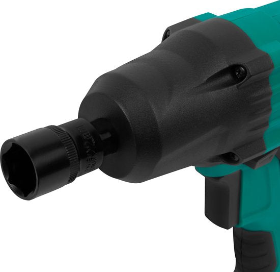 VONROC Schlagschrauber 450W - 350Nm - 1/2" Aufnahme - Inkl. 4 Steckschlüsseleinsätze - 3m Kabel - Soft Grip - geeignet für Reifenwechsel