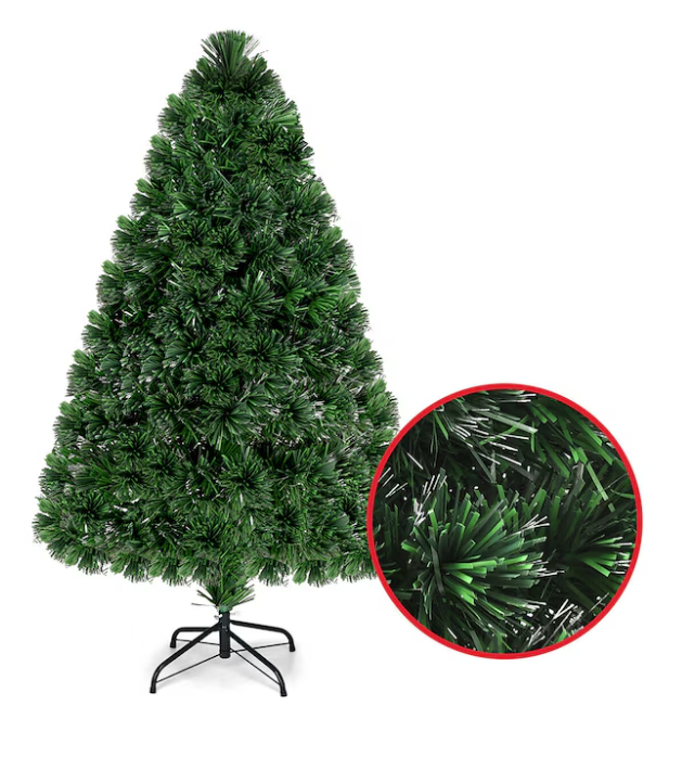 Coast Künstlicher Weihnachtsbaum - Mit Beleuchtung - 125 Spitzen - 122 x 64 cm - PVC/Metall - Grün