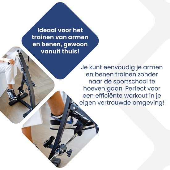 Nexxt Dual Bike Chair - Für Arme und Beine - Für Training und Rehabilitation -  Mit einstellbarer Trainingsintensität - Schwarz