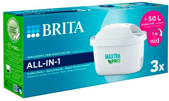 Brita Maxtra Pro Pure 3er 1050624 Wasserfilter, weiß