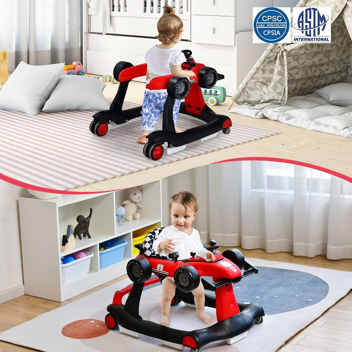 Küstenläufer - 4-in-1 - Max. 15 - Rot / Schwarz