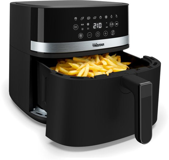 Tristar Airfryer FR-9418 – 8 l – Großes Fassungsvermögen XXL – PFAS-frei – 7 Programme – Warmhaltefunktion – 2000 Watt