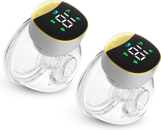 Oemmie Elektrische Milchpumpe – Freihand-Milchpumpe – Kabellose Milchpumpe – Tragbar – Doppel-Milchpumpe – BPA-frei – Wiederaufladbarer Akku –