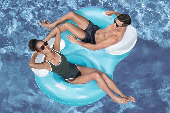 Bestway Cool Comfort Schwimmring für 2 Personen – mit Rückenlehne – 171 x 104 x 47 cm