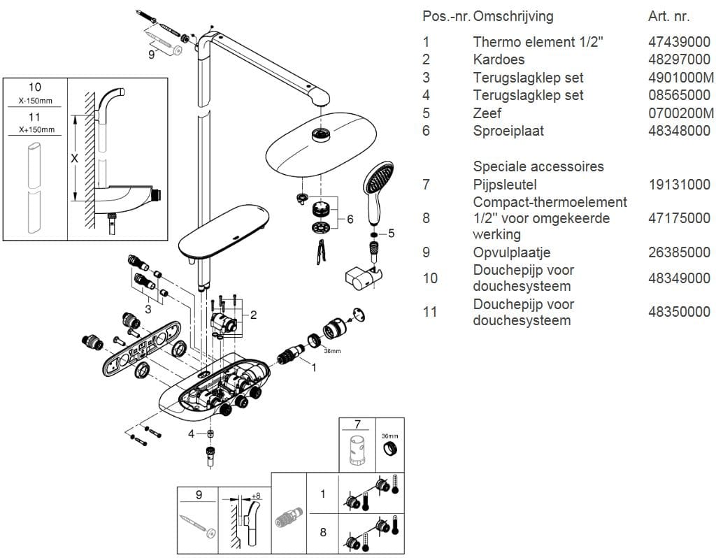 Grohe Rainshower System SmartControl Duo – Regendusche 360 mm – Chrom