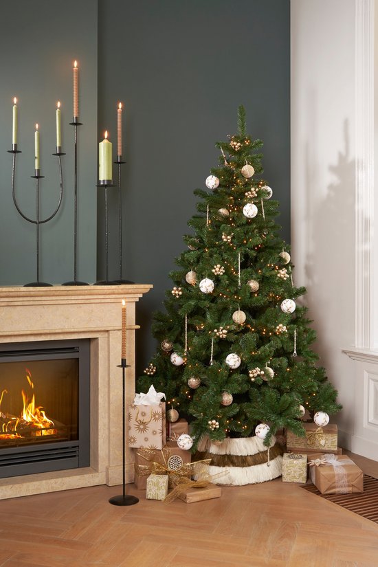 House of Seasons Weihnachtsbaumschürze - H26 x Ø58 cm - Jute - Braun
