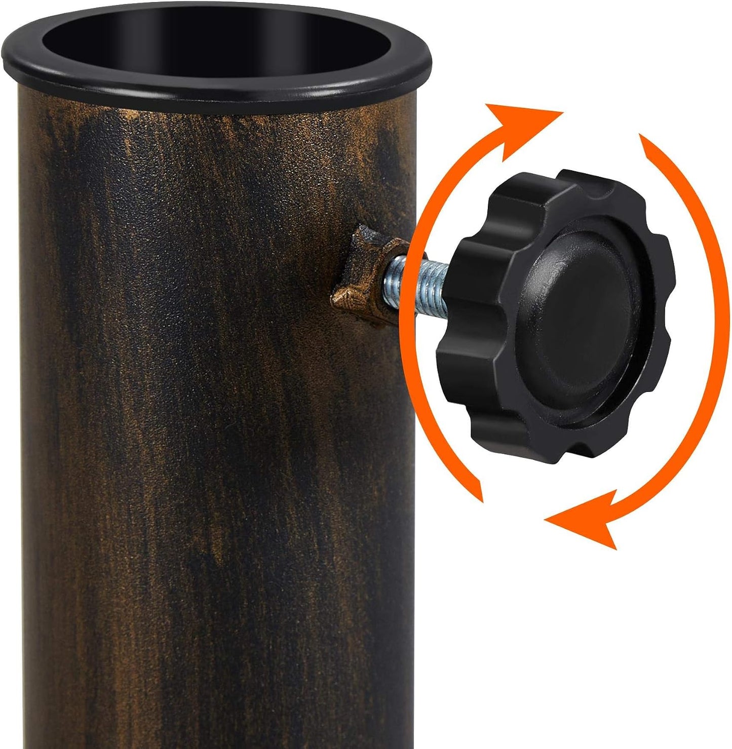 Yaheetech Sonnenschirmständer Bronze – Stabiler Sonnenschirmständer – Ø 38–48 mm – 44,5 × 44,5 × 32,5 cm – 10 kg
