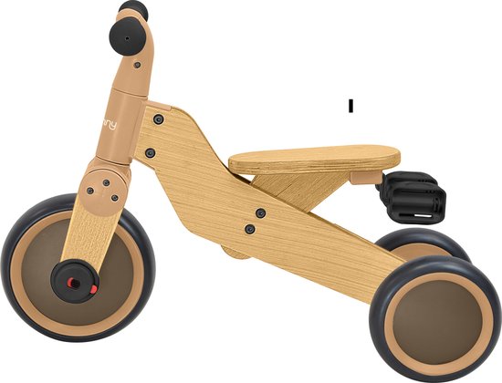 Sunny Walker 2-in-1 1000 Laufrad aus Holz – Ab 2 Jahren – Walker Trike – Verstellbarer Sattel – FSC Mix