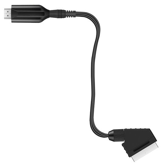 SCART-zu-HDMI-Adapter – 1080p/720p All-in-One-SCART-zu-HDMI-Audio-Video-Adapter - Im Lieferumfang enthalten: HDMI-Kabel, SCART-Eingangskabel und HDMI-Ausgang – Kompatibel mit HD-Fernsehern, Set-Top-Boxen, VHS-Geräten, Xbox, PS3, Sky, DVD und Blu-ray