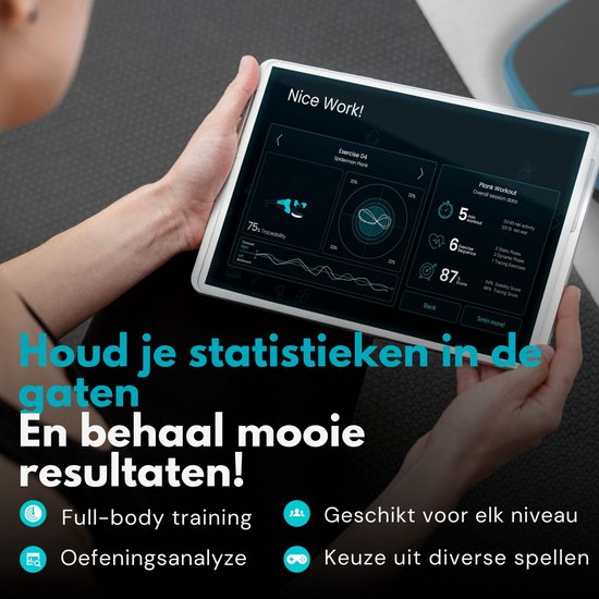 GoBalance Sport – Balance Board – Elektrisches Balance-Board – Gleichgewichtstrainer – Wackelkissen inklusive Spielen – Balance-Kissen – inklusive App