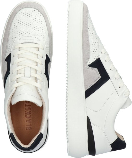 Blackstone MARBLE COLTON – DG513 Weiß Dunkelblau – Sneaker (niedrig) – Herren – Weiß – Größe: 43