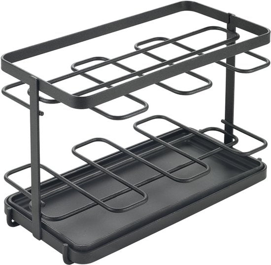Metaltex – Küchenutensilien-Halter – Schwarz – Für die Arbeitsplatte – 23 x 11 x 15 cm