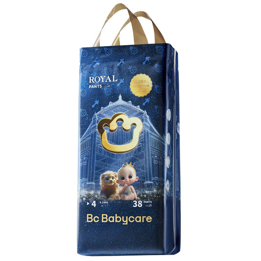 Bc Babycare Royal Windelhosen Größe 4 – 9–14 kg – 38 Stück – 40 × 19 × 16 cm