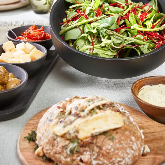 Mica Decorations Tomar Schale und Tablett - 200 ml - 100% FSC Mango Holz - Schwarz