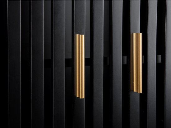 Leitmotiv Schrank Marve – Schwarz – 40 x 75 x 150 cm – Modern, skandinavisch