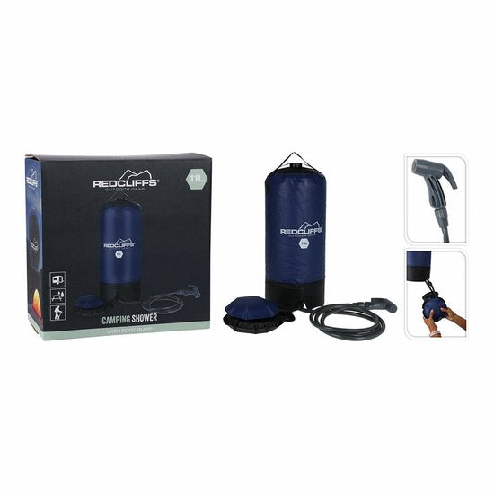 Campingdusche mit Pumpe, 11 Liter