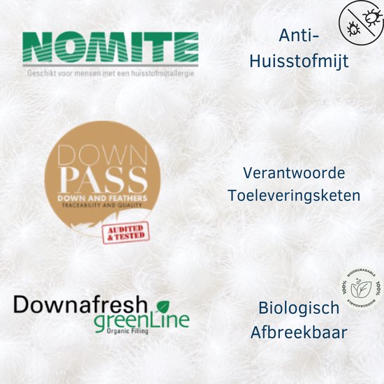 Ten Cate 100 % Gänsedaunen-4-Jahreszeiten-Bettdecke – 240 x 200 cm – Luxuriöse Gänsedaunen – Atmungsaktiv – Feuchtigkeitsregulierend