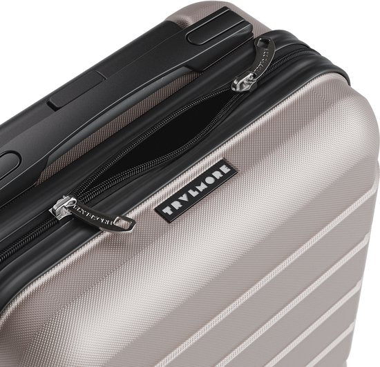 TRVLMORE Handgepäckkoffer – 40 x 30 x 20 cm – Unter-dem-Sitz-Koffer – 24 l – TSA-Schloss – 2 Rollen – Roségold
