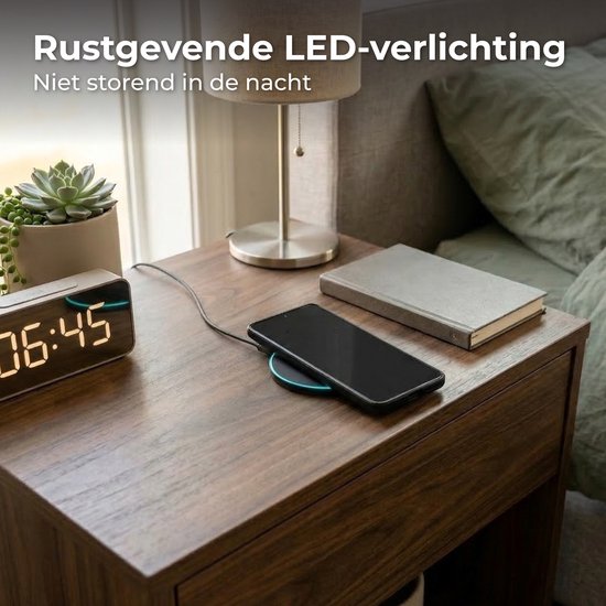 Nuvance Kabelloses Ladegerät 15 W – Kabelloses Ladegerät – Kompatibel mit MagSafe – USB-C – Schnellladegerät – Wireless Charger – Schwarz