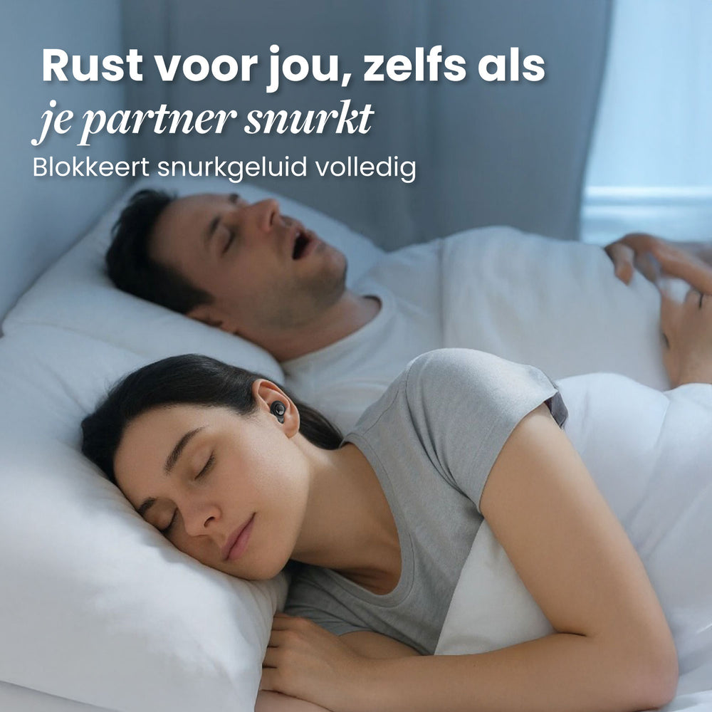 Dreamcare Silent Sleep Ohrstöpsel - Schwarz - Lärmreduzierung bis zu 33 dB - Inklusive 4 Größen