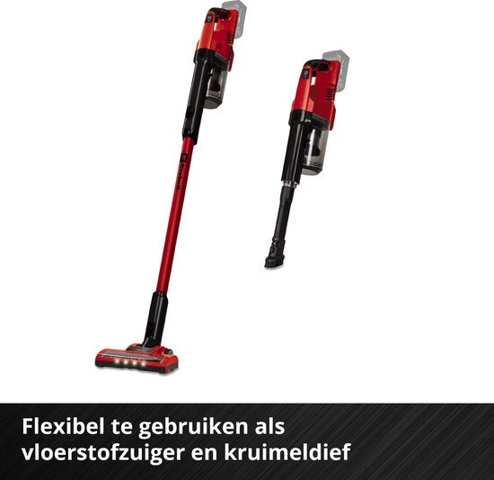 Einhell Akku-Staubsauger TE-SV 18 Li Solo – Power X-Change – 18 V/Li-Ion – 0,6-l-Behälter – 4 LEDs – Dreifach-Filtersystem – Motorisierte Bodendüse – Ohne Akku und Ladegerät