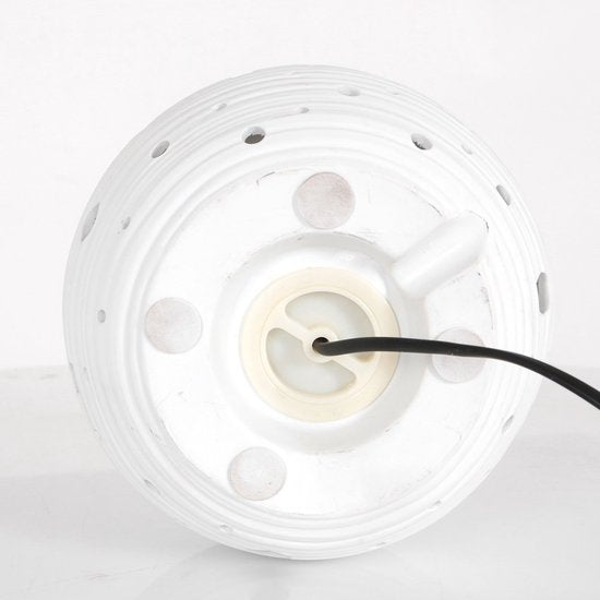 Anne Lighting Tischlampe Jazz – weiß – Keramik – 20 cm – E14-Fassung – 3110W
