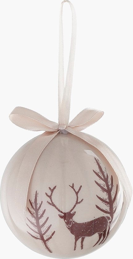 House of Seasons Weihnachtskugeln Geschenkset - 14 Stück - Ø8 cm - Unzerbrechlich - Hellblau, Braun