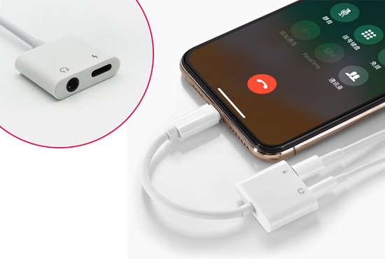 Audio Splitter Lightning - Iphone - Laden & Audio Lightning und AUX Splitter