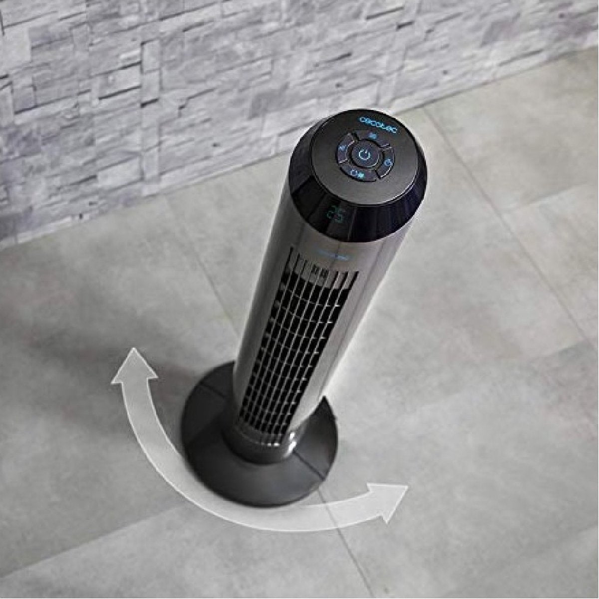 Cecotec Turmventilator 8190 - EnergySilence - Skyline Ionic - 96 cm hoch - Schwarz