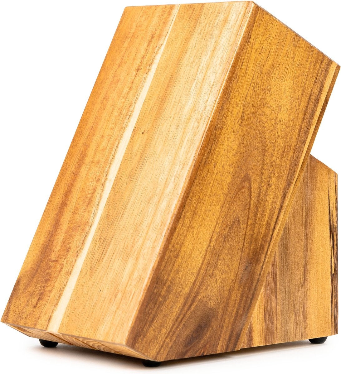 Holz-Messerblock ohne Messer - Messerhalter von Coninx - Akazienholz Messerblock dunkel