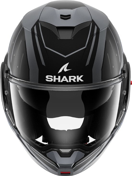 SHARK - Oxo Rydger - ABK System Helm - Größe L - Matt Anthrazit Blau Schwarz