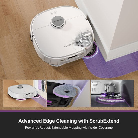 Eureka – J15 Pro Ultra white – Staubsaugerroboter mit Wischfunktion – selbstreinigende Ladestation