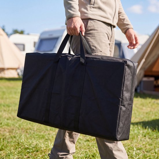 Tristar Campingküche – Zusammenklappbar – 100 x 50 cm – Mit Spülbecken – Aluminiumrahmen – Campingschrank und Außenküche – Inklusive Tragetasche – Verstellbare Beine – KI-0825
