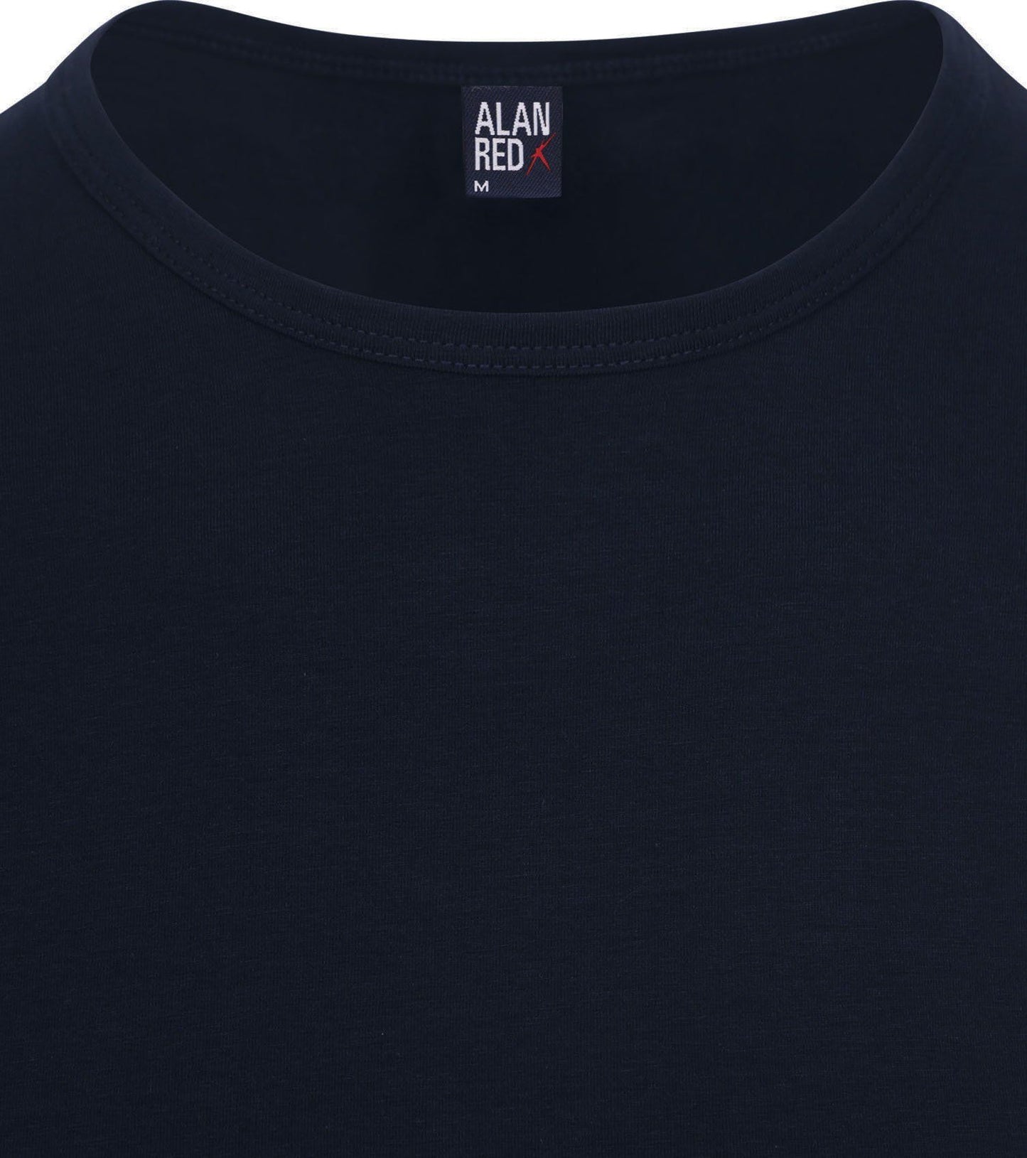 Alan Red - S - Ottawa T-Shirt im Doppelpack - Stretch - Herren - Navy