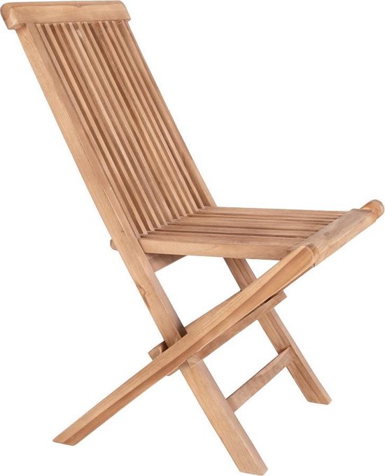 House Nordic Gartenstuhl - 2er Set - Max. 120 kg - Teakholz - 62 x 46 x 89 cm